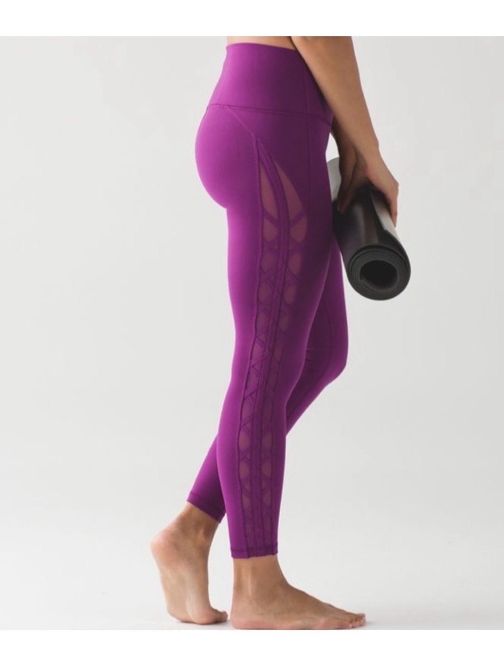 Lululemon High Times Rhythm Leggings Chilled Grape Purple High Rise Women’s 10